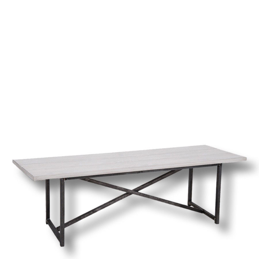 BENCH MANHATTAN  180CM WHITE