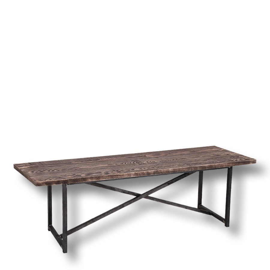 BENCH MANHATTAN  180CM VINTAGE BROWN