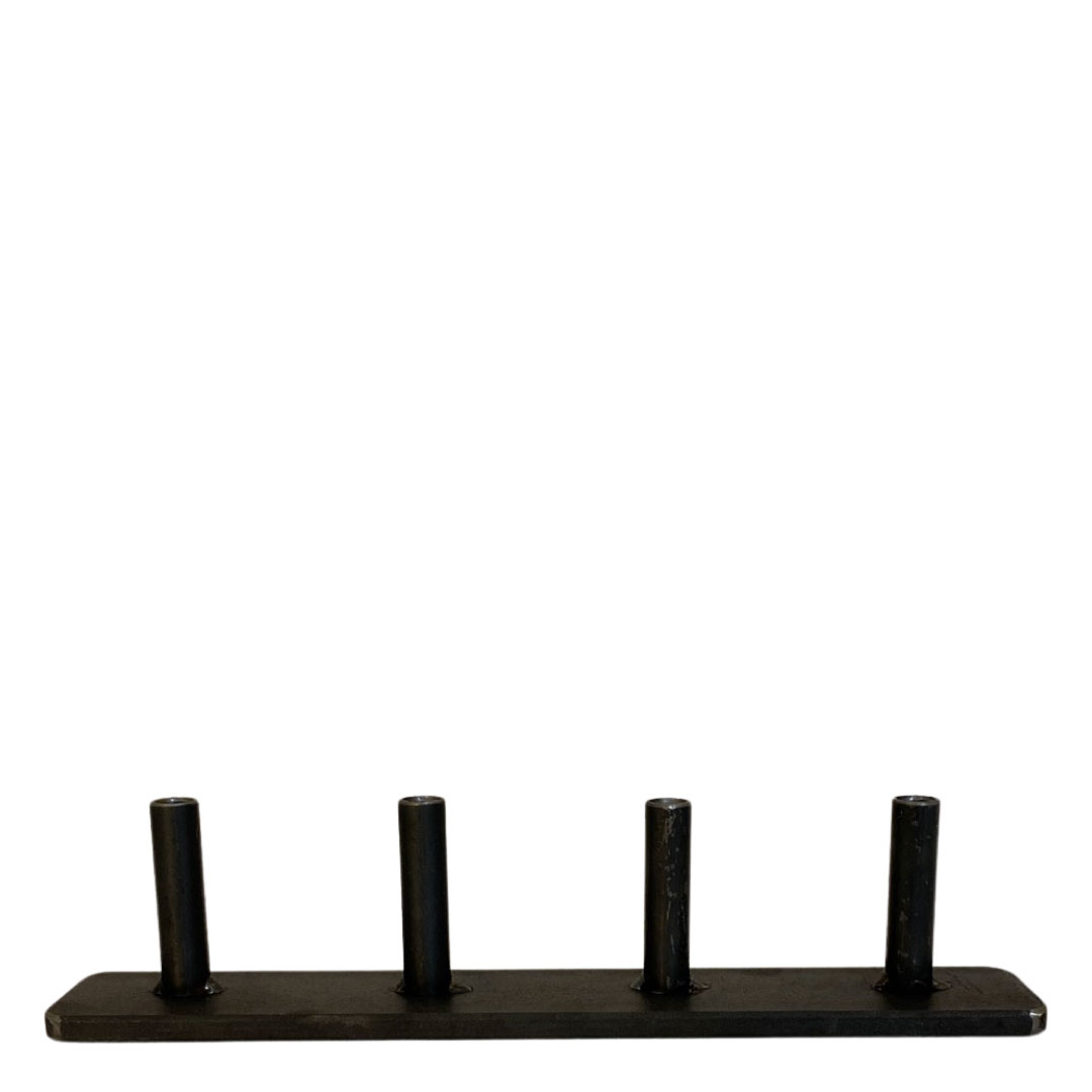 CANDLE HOLDER 4 CHIMNEYS SMALL