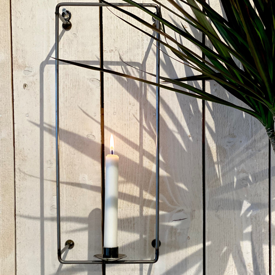 HANGING CANDLE HOLDER SQUARE 1 CANDLE