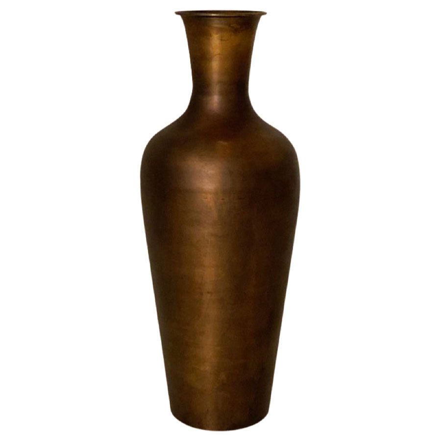 METAL VASE ANCIENT LARGE