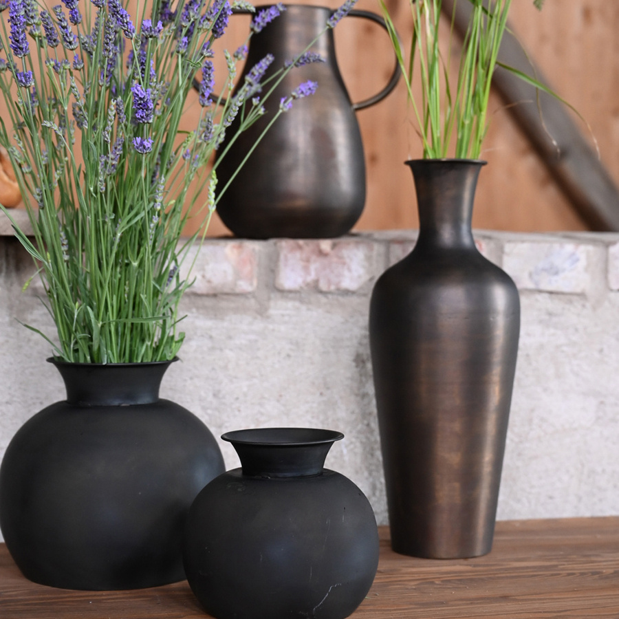 METAL VASE ANCIENT LARGE