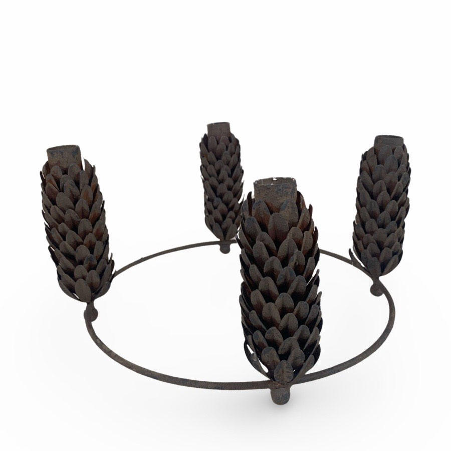 CANDLE HOLDER CONE XL BLACK