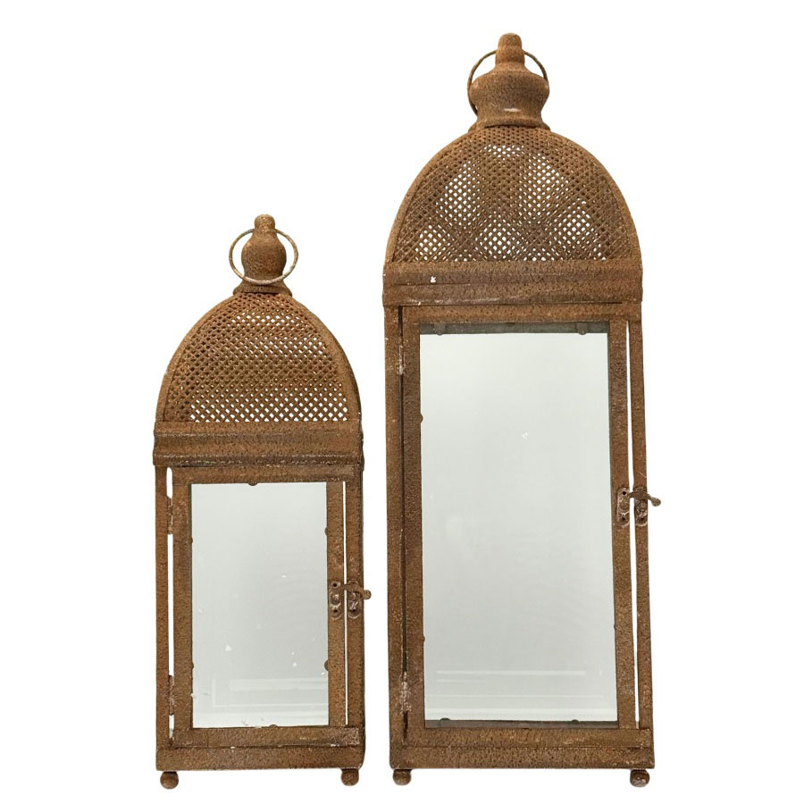 LANTERN ORIENTAL METAL 2 set