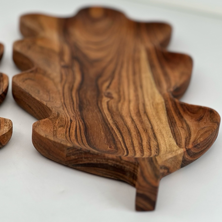 WOODY OAKLEAF PLATTER L