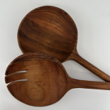 WOODY SALAD SERVERS MEGA ROUND WOODY SALAD SERVERS MEGA ROUND