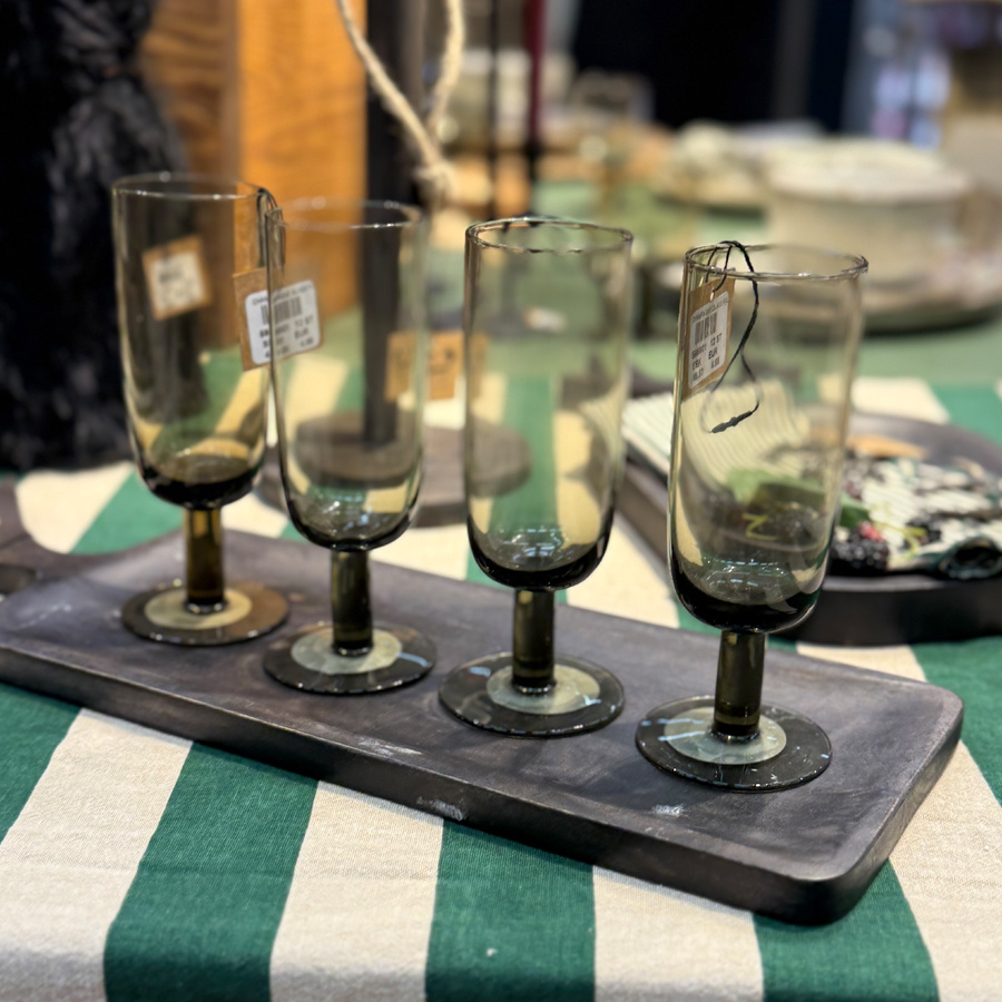 WOODY PLATTER DEER BLACK L