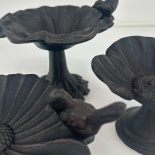BIRD BATH BLACK POPPY BIRD BATH BLACK POPPY