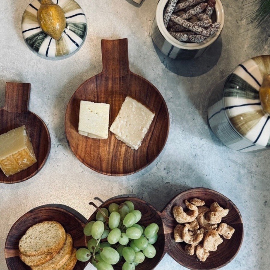WOODY TRIO SERVING BOWL