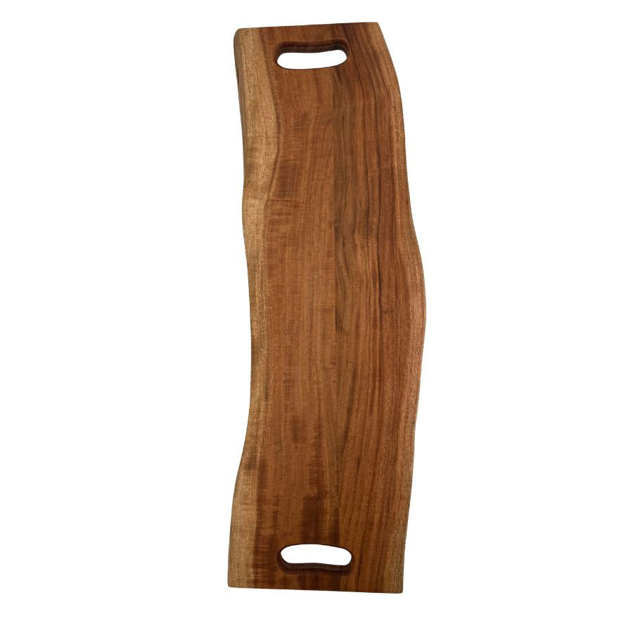 WOODY CUTTING BOARD DOUBLE HANDLES