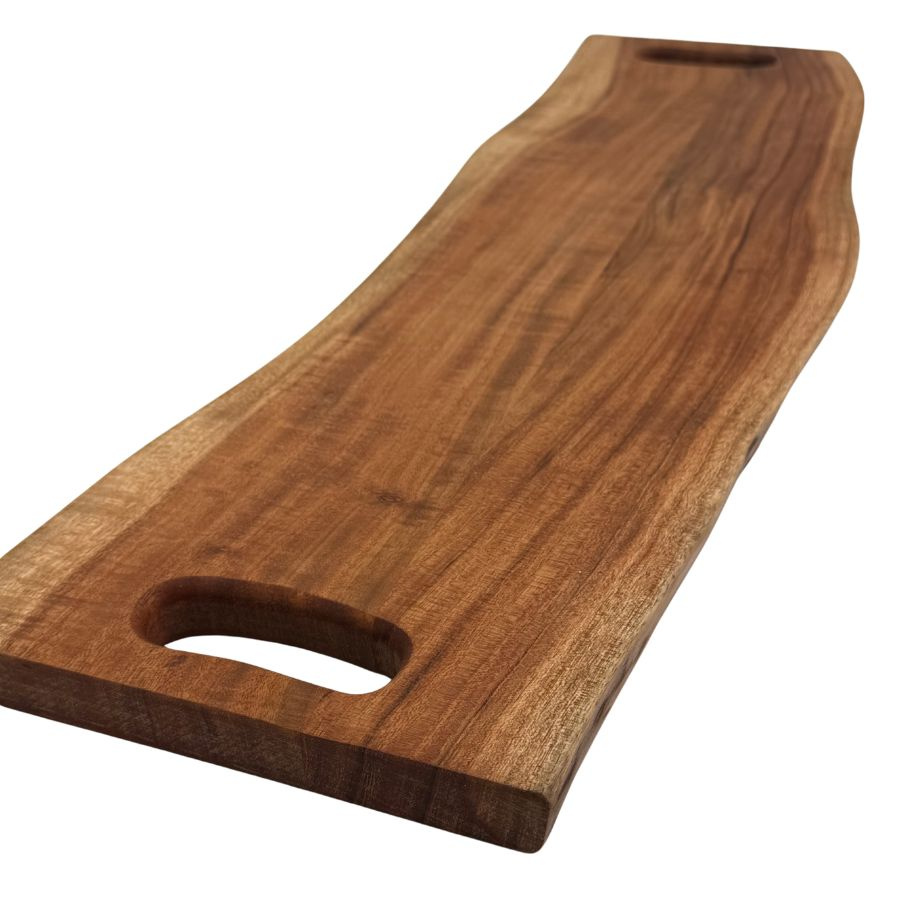 WOODY CUTTING BOARD DOUBLE HANDLES