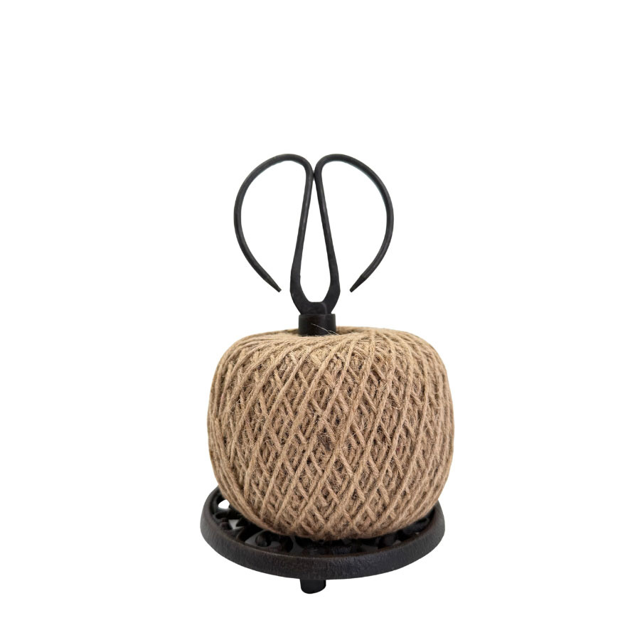 TWINE & SCISSOR HOLDER RUSTIC