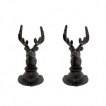 DECORATION REINDEER HEAD RUSTIC 2set DECORATION REINDEER HEAD RUSTIC 2set