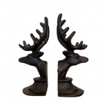 BOOK END REINDEER HEAD RUSTIC 2set BOOK END REINDEER HEAD RUSTIC 2set