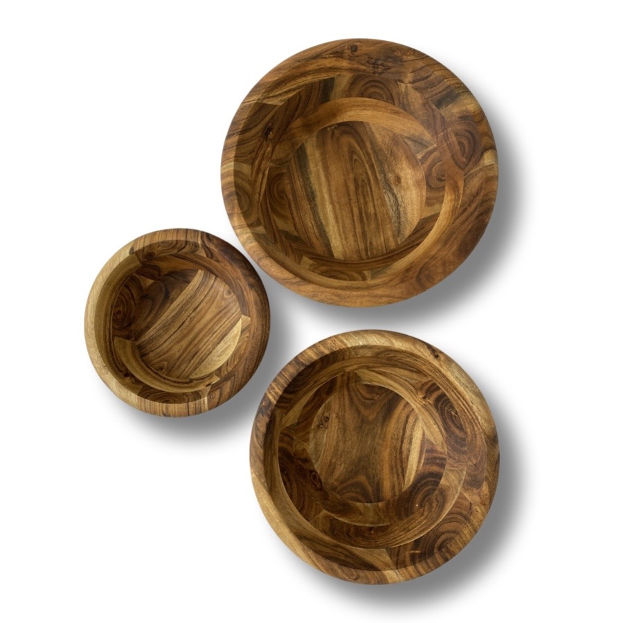 WOODY SERVING BOWL LARGE