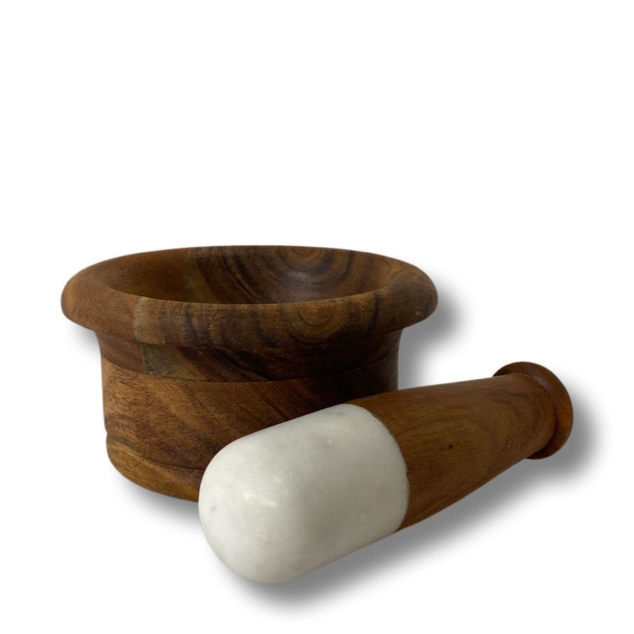 WOODY MORTAR & PESTLE nr1