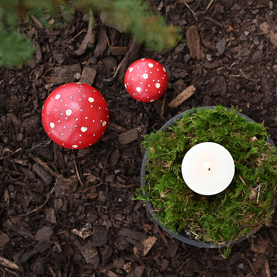 DECORATION MUSCARIA RED SMALL