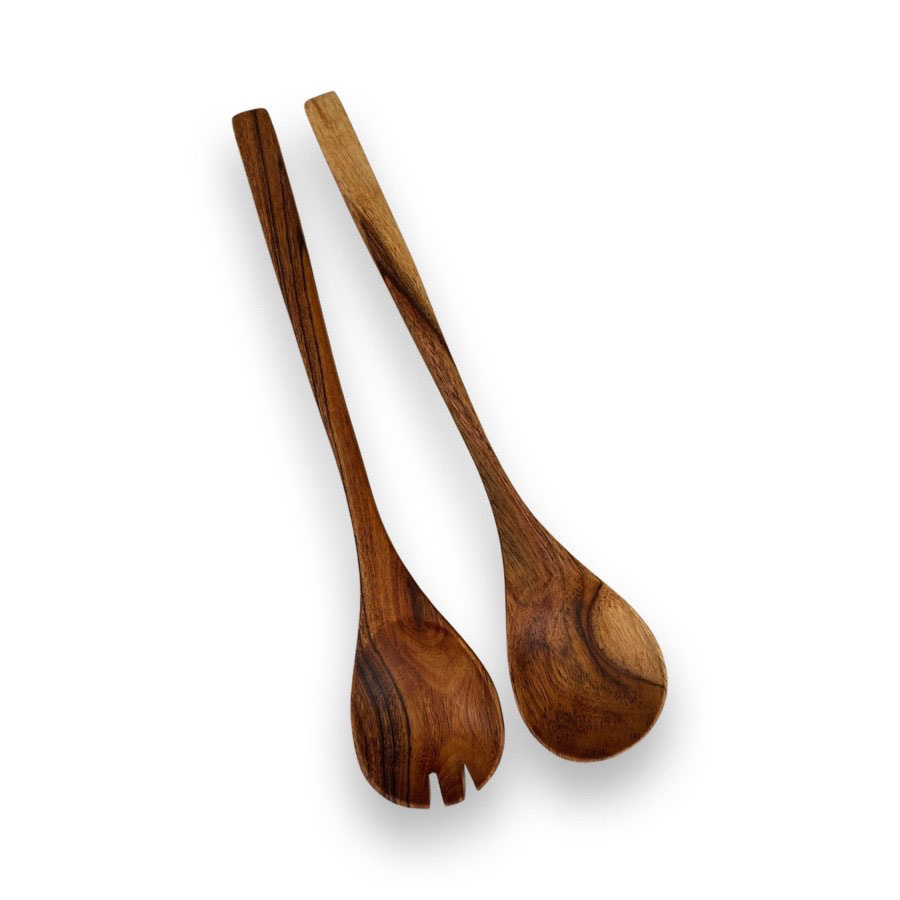 WOODY SALAD SERVERS
