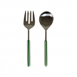 SALAD SERVERS STRIPE GREEN SALAD SERVERS STRIPE GREEN