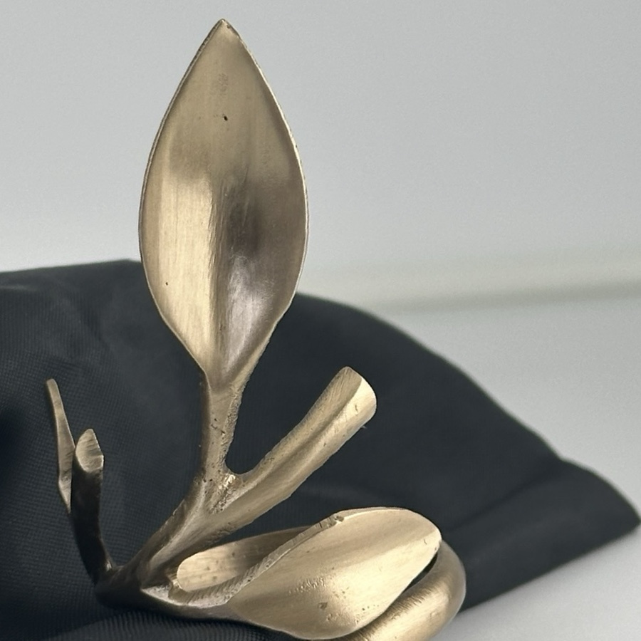 NAPKIN RING BRANCH GOLD