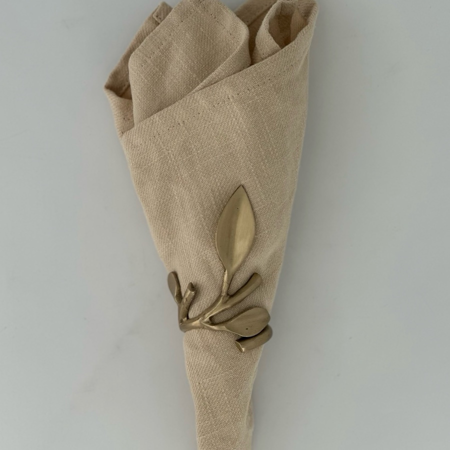 NAPKIN RING BRANCH GOLD