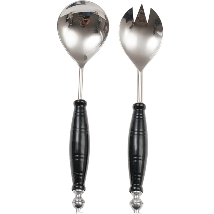 SALAD SERVERS PLOCKA BLACK