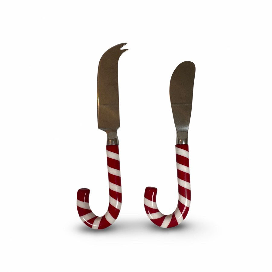 CHEESE SET STRIPE RED