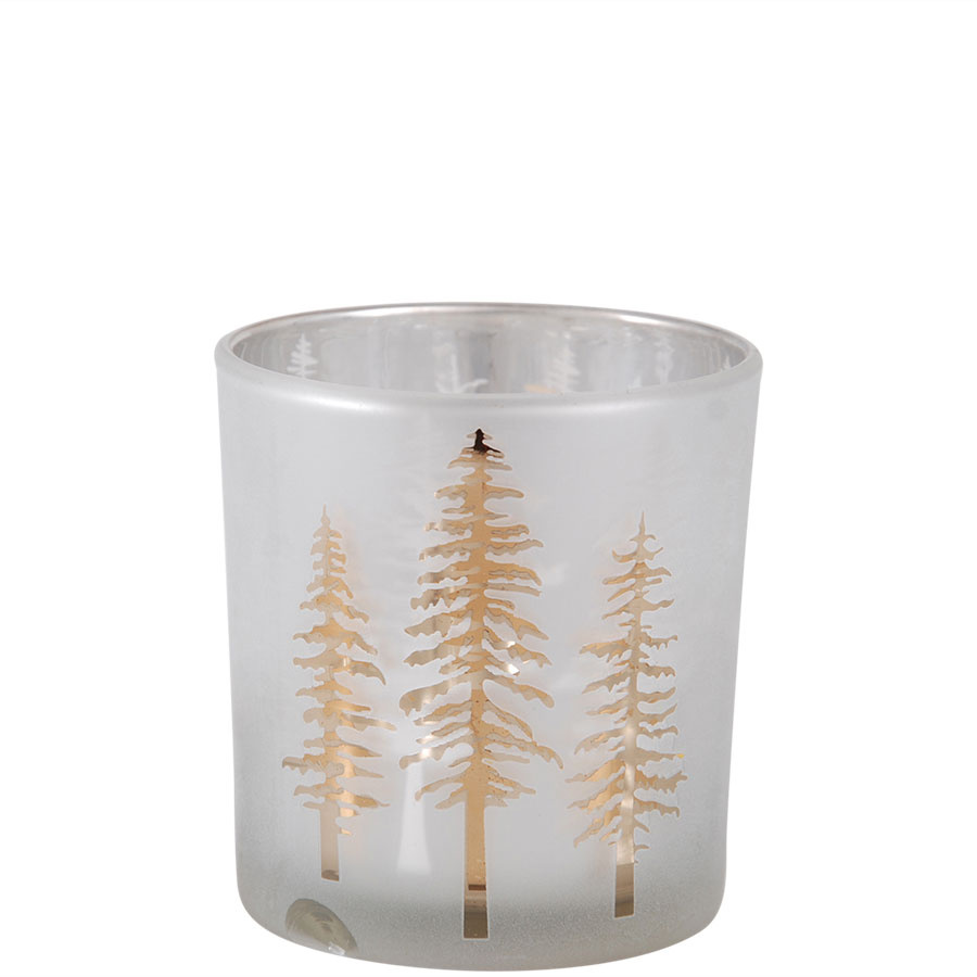 CANDLE HOLDER WOODY SMALL GOLD