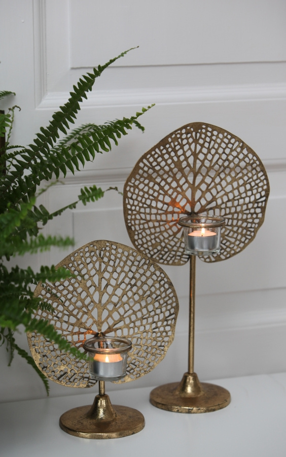 CANDLE HOLDER FULTE GOLD LARGE