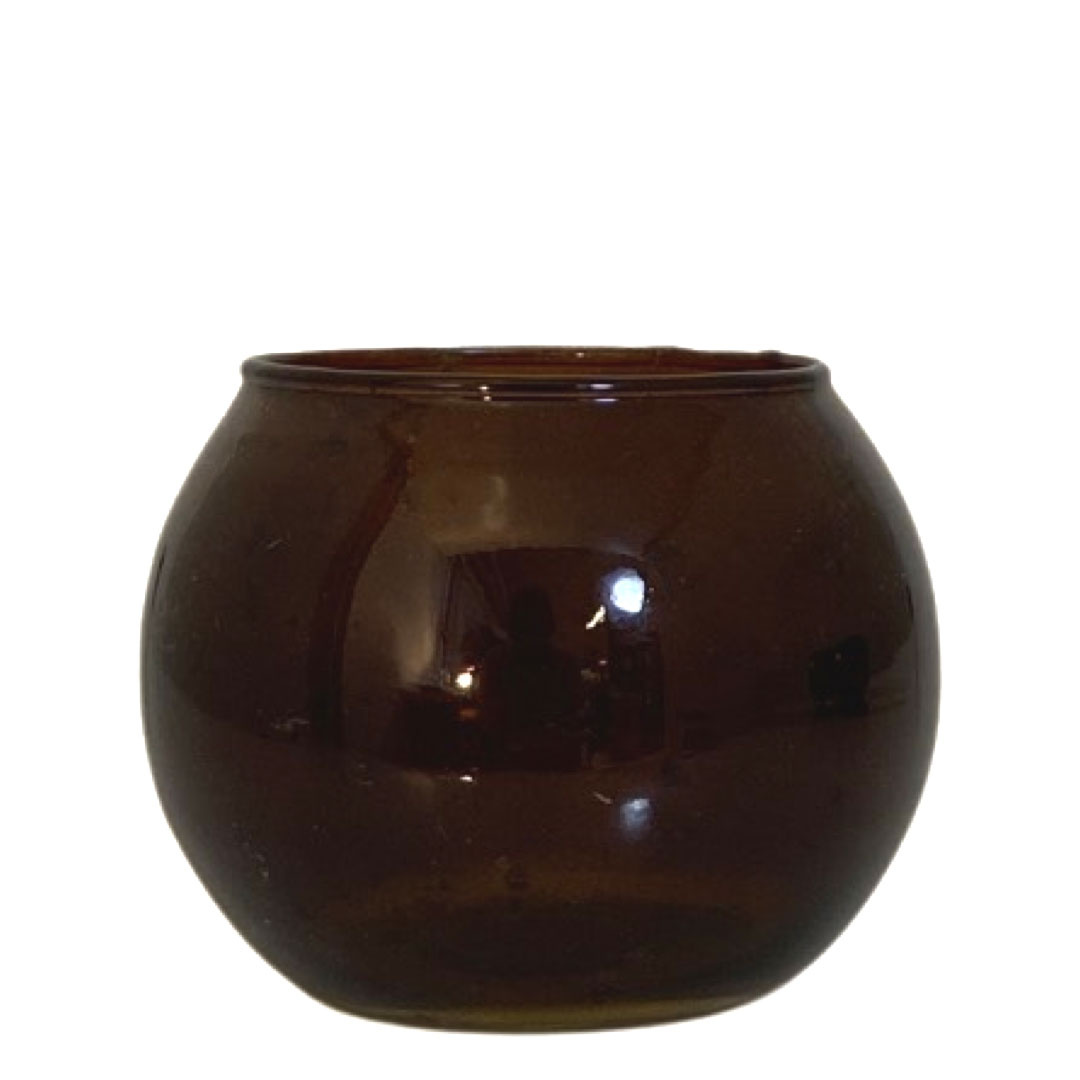 CANDLE HOLDER CLASSIC AMBER LARGE