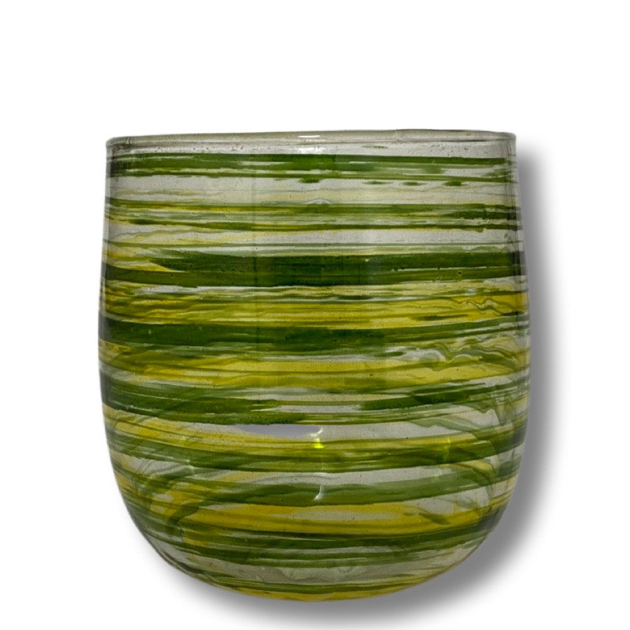 CANDLE HOLDER LINES ROUND