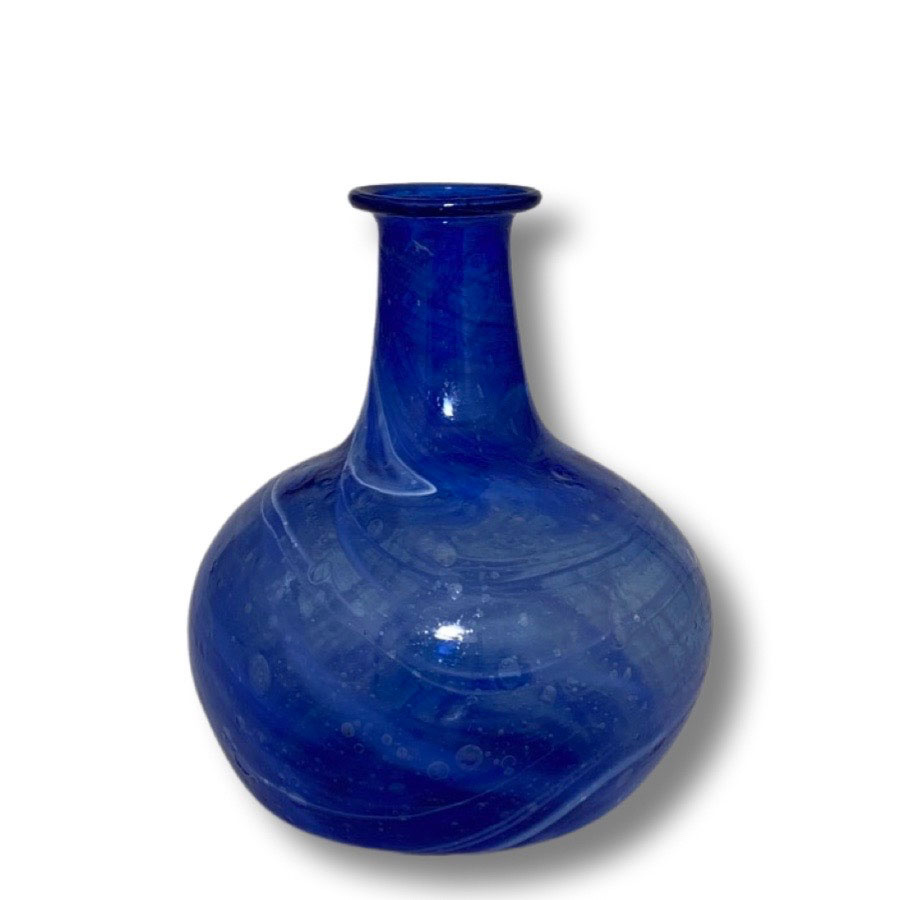 VASE MARIBELLE nr3 BLUE RECYCLED GLASS