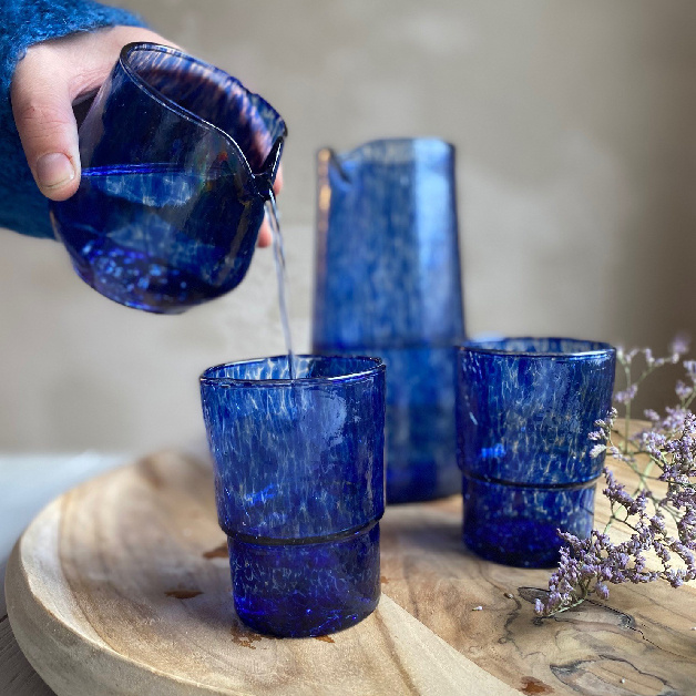 DRINKING GLASS SWEET BLUE