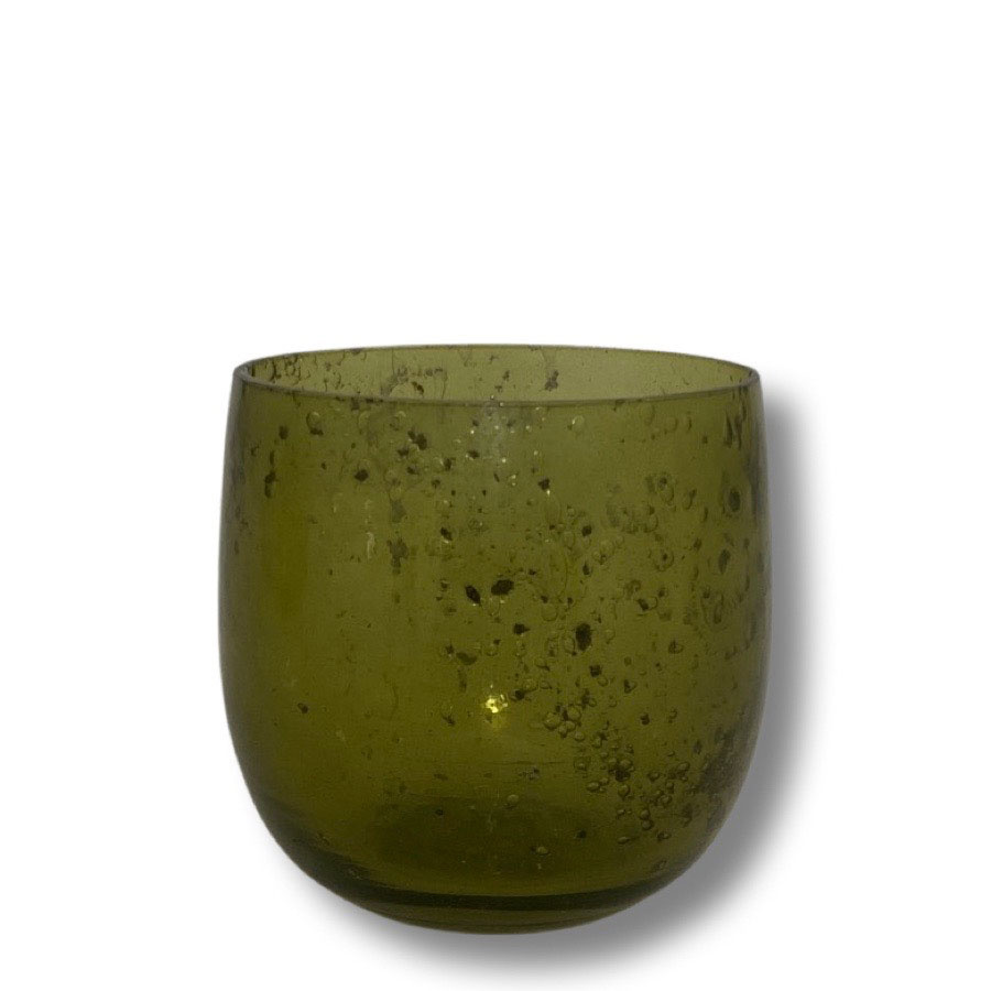 CANDLE HOLDER DAANA SMOKE GREEN SMALL