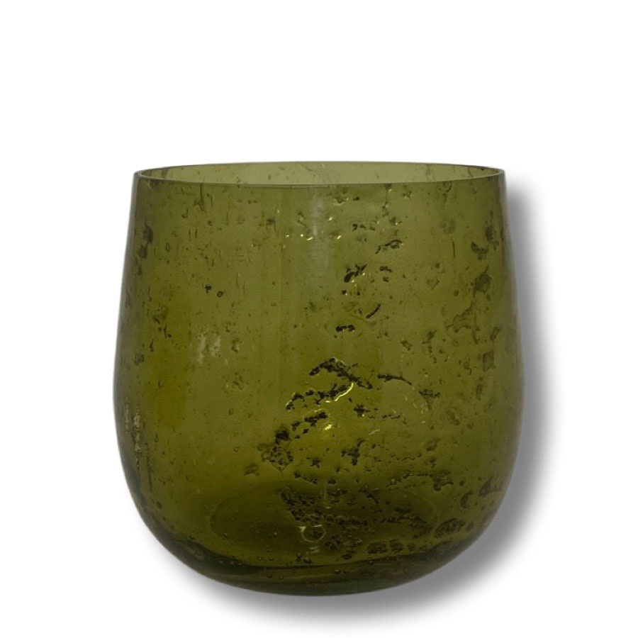 CANDLE HOLDER DAANA SMOKE GREEN LARGE