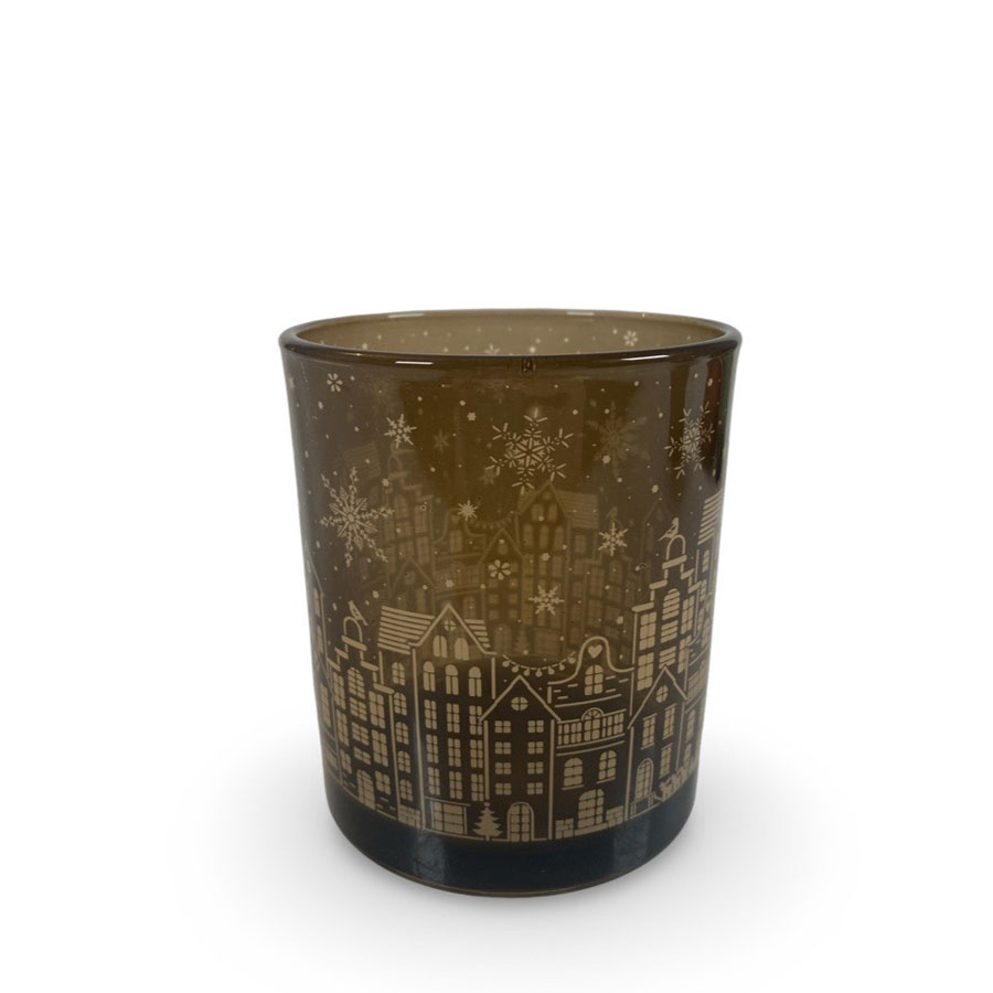CANDLE HOLDER STREETS BROWN S