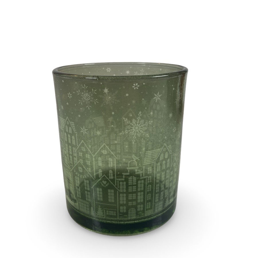 CANDLE HOLDER STREETS GREEN M