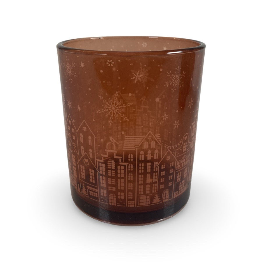 CANDLE HOLDER STREETS RUST L