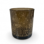 CANDLE HOLDER STREETS BROWN L CANDLE HOLDER STREETS BROWN L