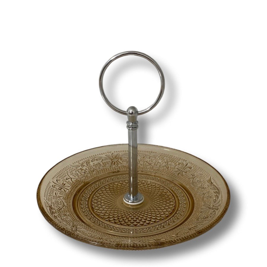 CAKE PLATE WILHELM AMBER