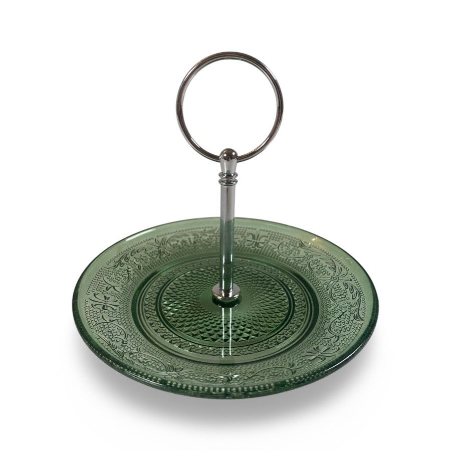 CAKE PLATE WILHELM GREEN