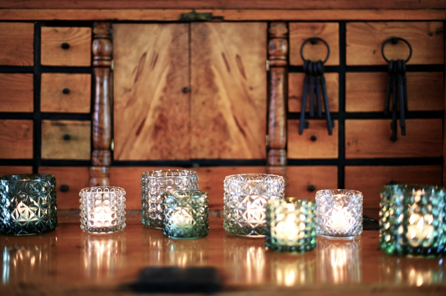 CANDLE HOLDER PIANA LARGE CLEAR