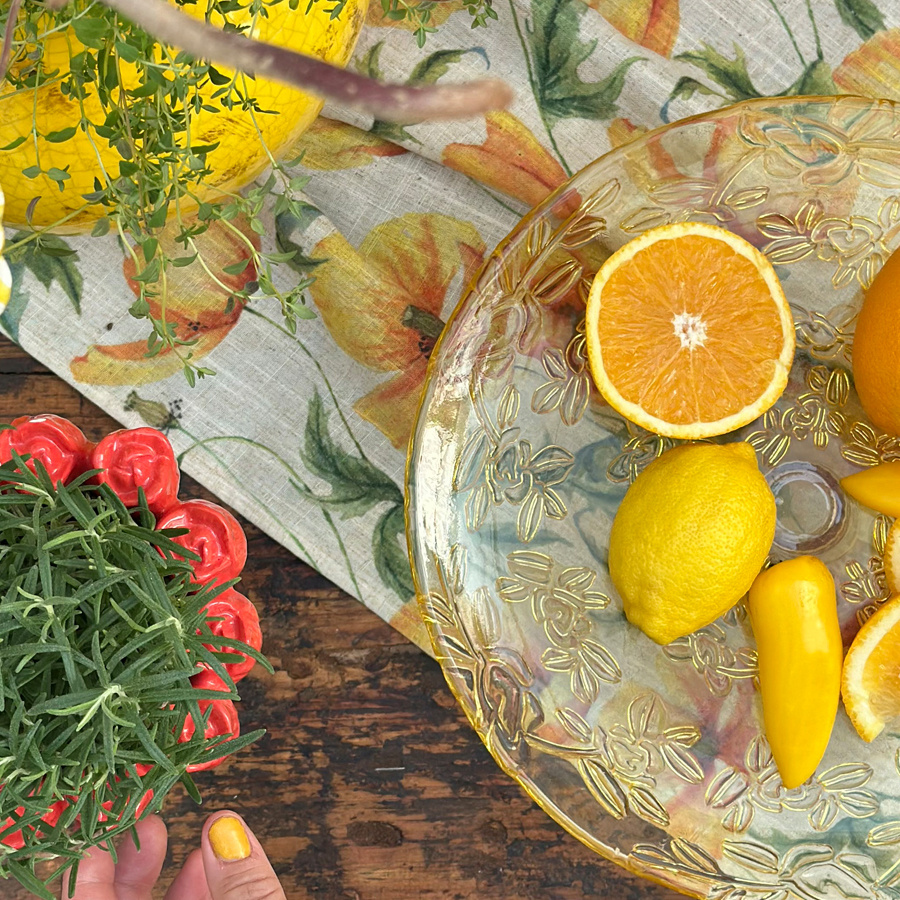 PLATE BRANCHES YELLOW S