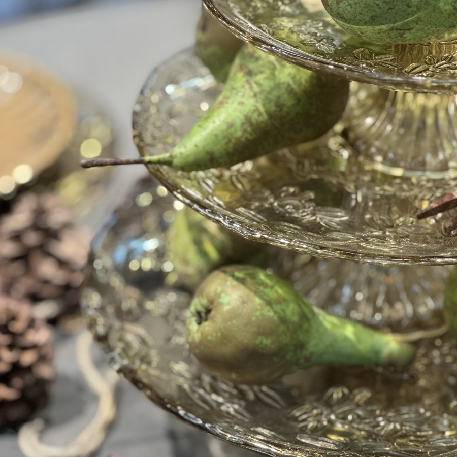 CAKE PLATE BRANCHES SAND M