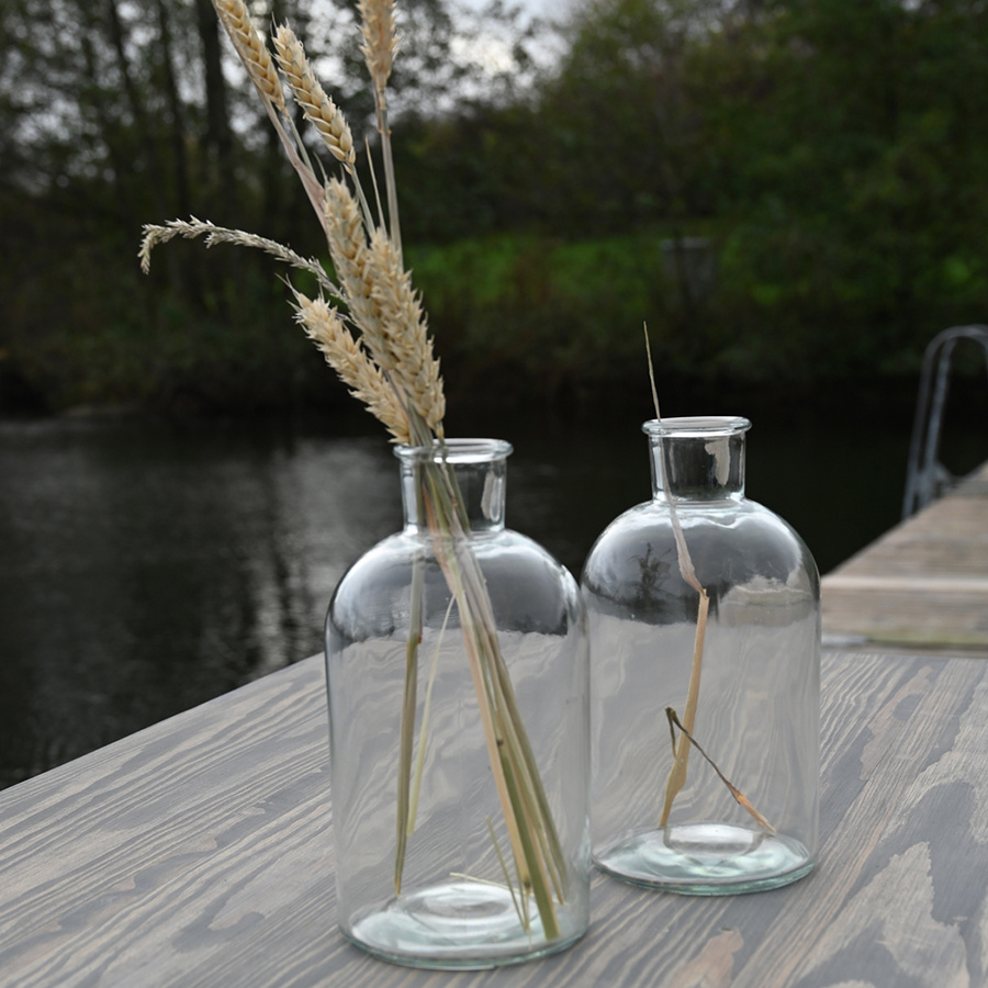 BOTTLE ARE LARGE CLEAR