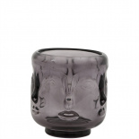 CANDLE HOLDER VISAGE SMALL GREY