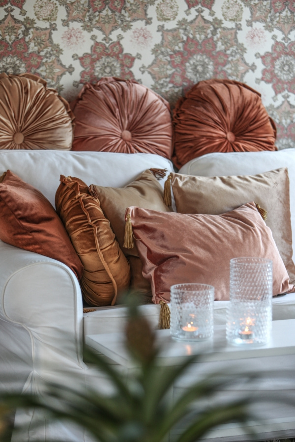 CUSHION COVER ASHLEY 40X60CM PEACH