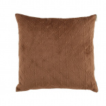 CUSHION COVER MASON QUILTED 45X45CM LIGHT BROWN