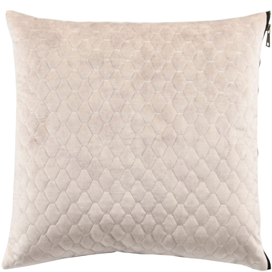 CUSHION COVER ALEGRA QUILTED 45X45CM BEIGE