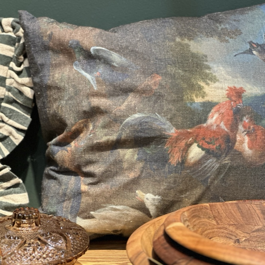 CUSHION COVER HICKORY